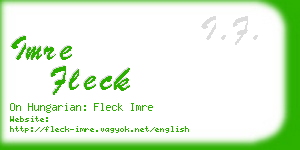 imre fleck business card